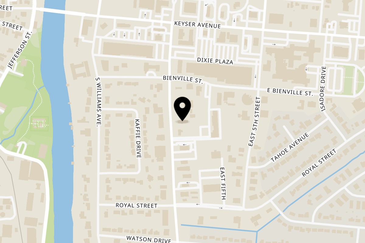 Map showing the location of I've Got the Recipe on 109 South Dr in Natchitoches